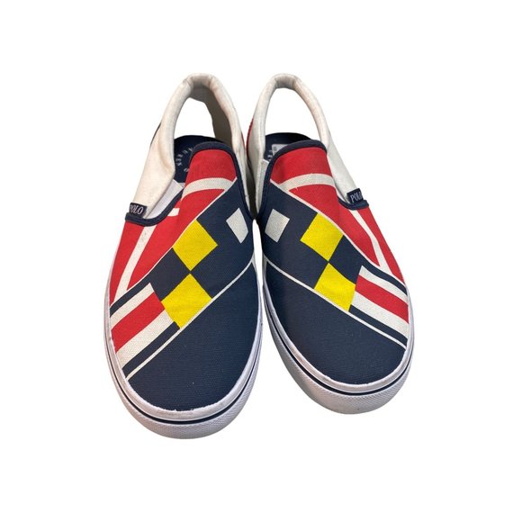 Polo multicolor shoes sneakers loafers size 6.5 SKU 563 - Picture 1 of 8